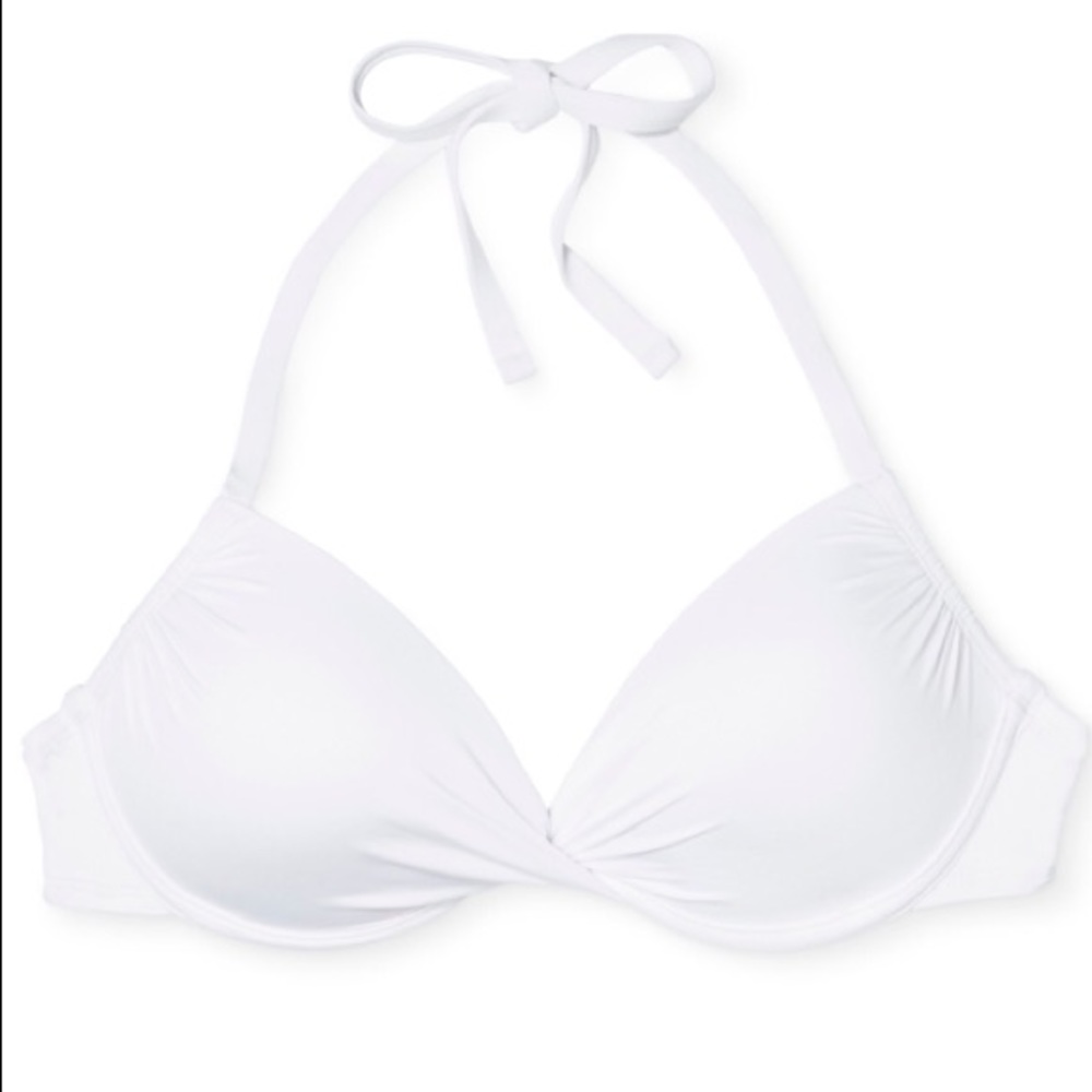 white push up bikini